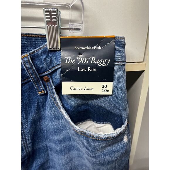 NWT abercombie 90s baggy low rise jeans - Picture 3 of 9